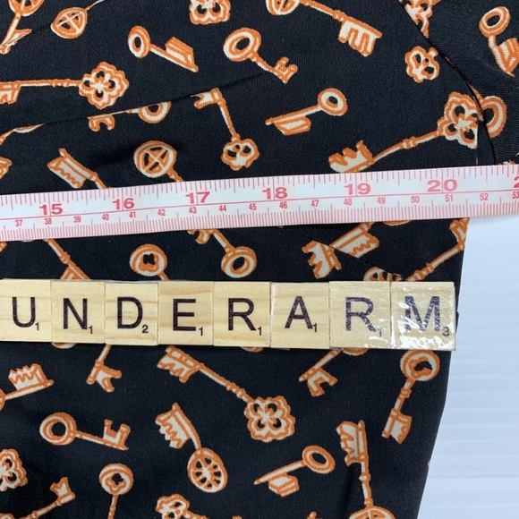 LEONA EDMISTON Ruby Womens Key Print Dress Size 4 - Picture 3 of 5